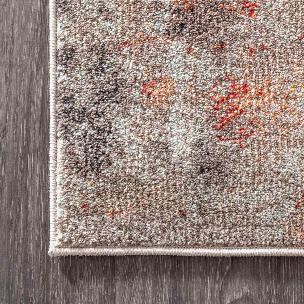 JONATHAN Y Contemporary POP Modern Abstract Vintage Cream/Orange 3 ft. x 5 ft. Area Rug