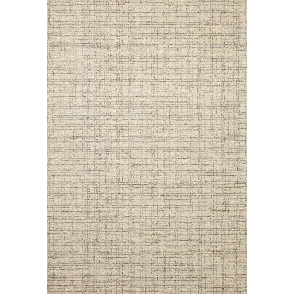 Chris Loves Julia x Loloi Polly Checkered Antique/Mist Area Rug