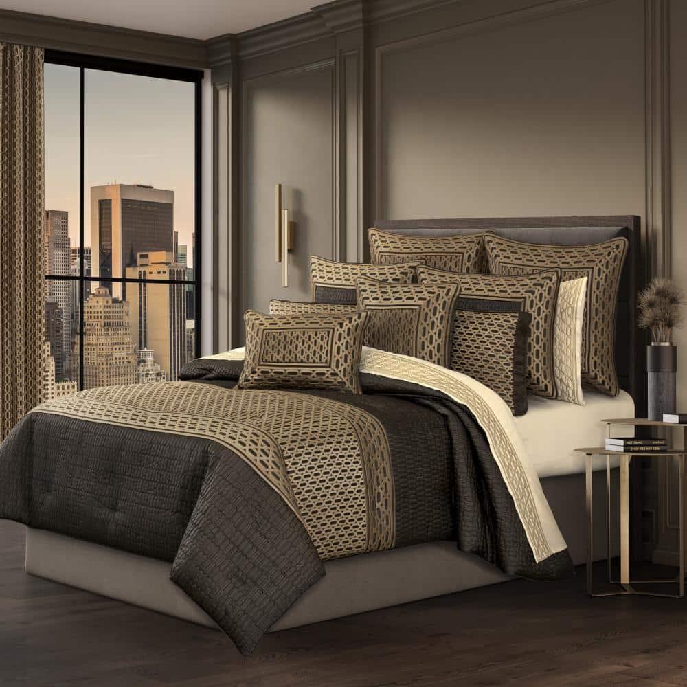 J. Queen New York Metropolitan King 4Pc. Comforter Set Bronze | Perigold