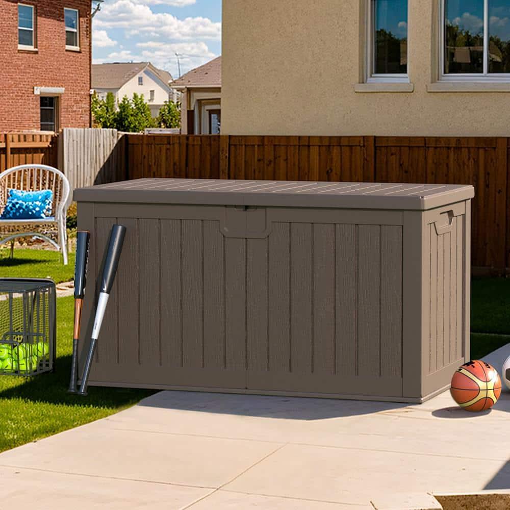 Patiowell 230 Gallons Water Resistant Resin Lockable Deck Box