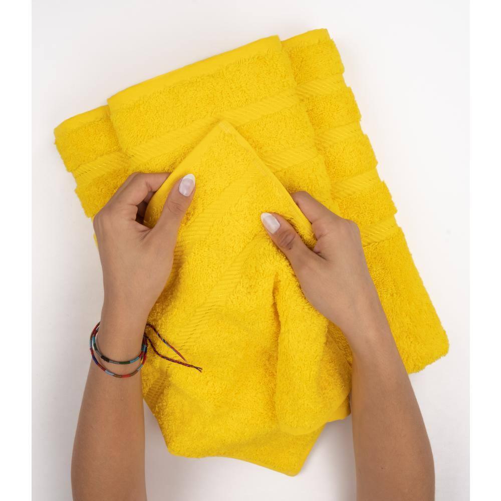 American Soft Linen 100% Cotton Jumbo Large Bath Towel, 35 in by 70 in Bath Towel Sheet, Yellow