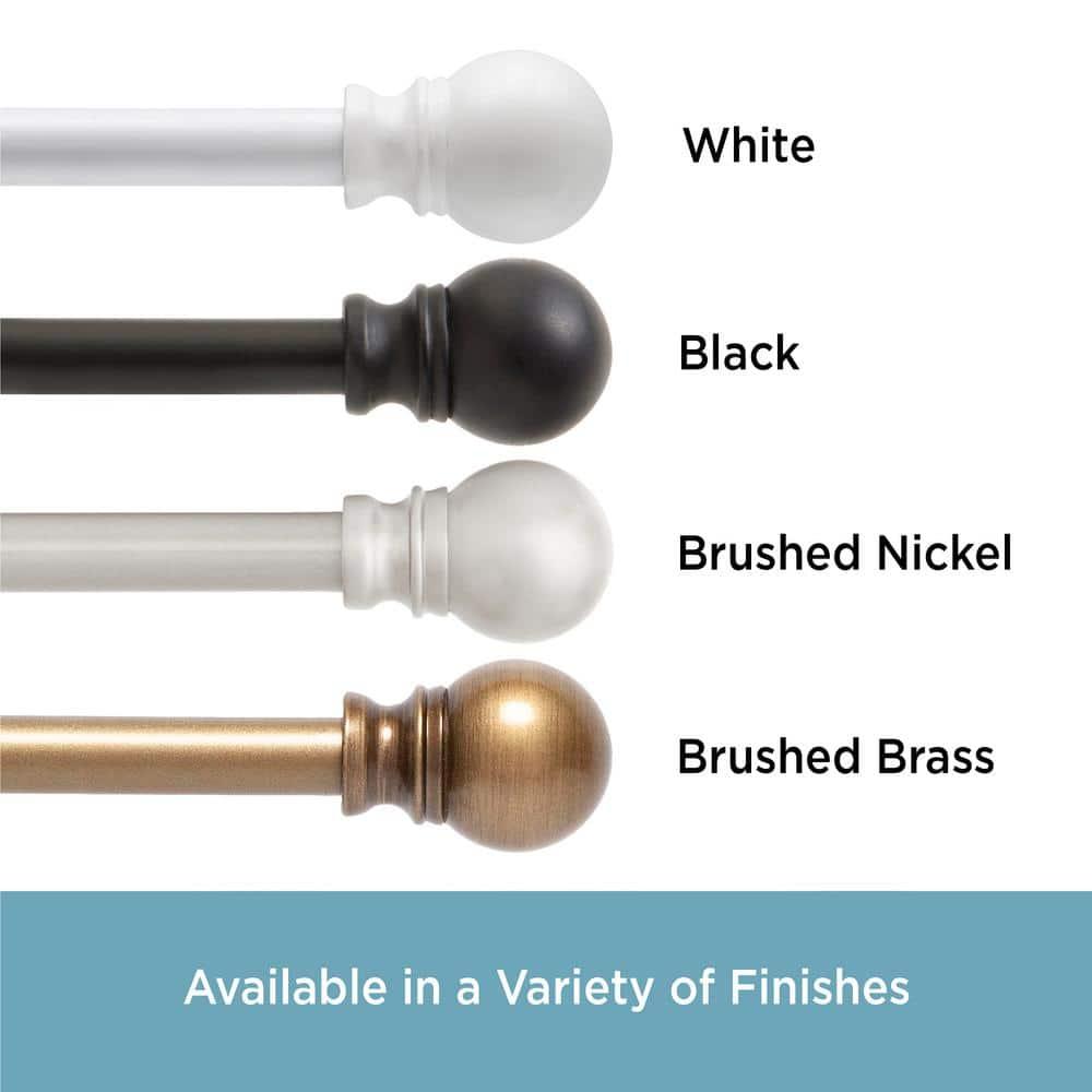 Kenney  Kingstown Metal Adjustable 0.5" Single Curtain Rod & Reviews | Wayfair