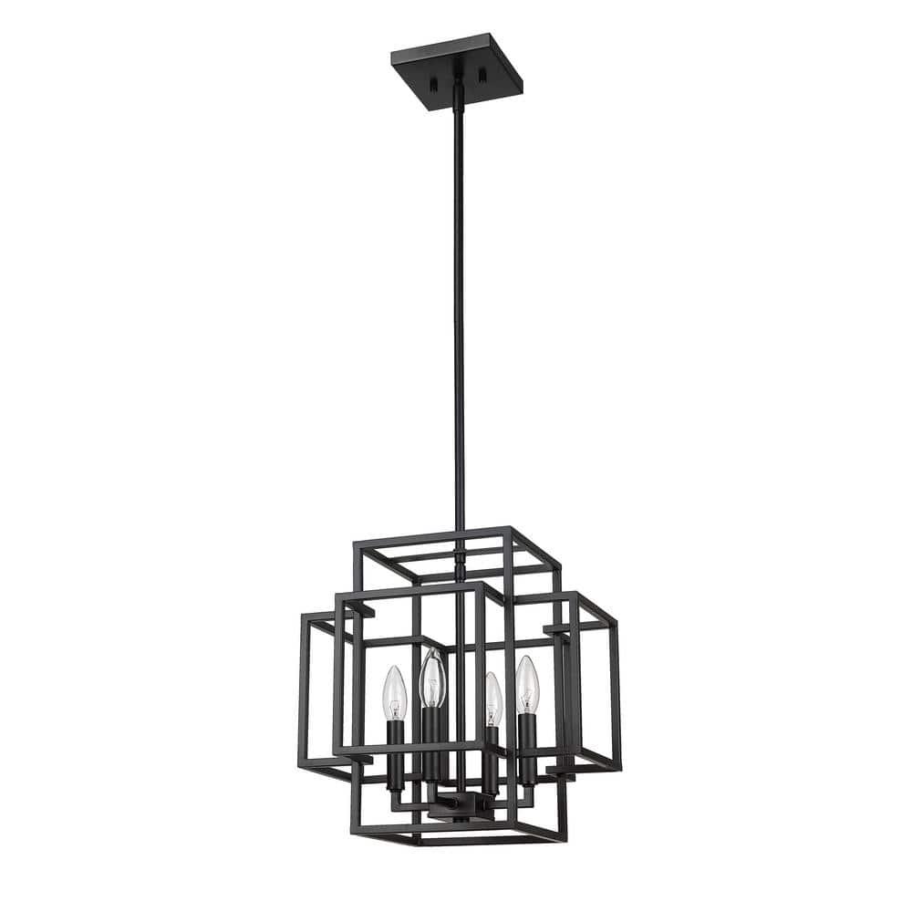 Z-Lite Titania 4 - Light Pendant in  Matte Black