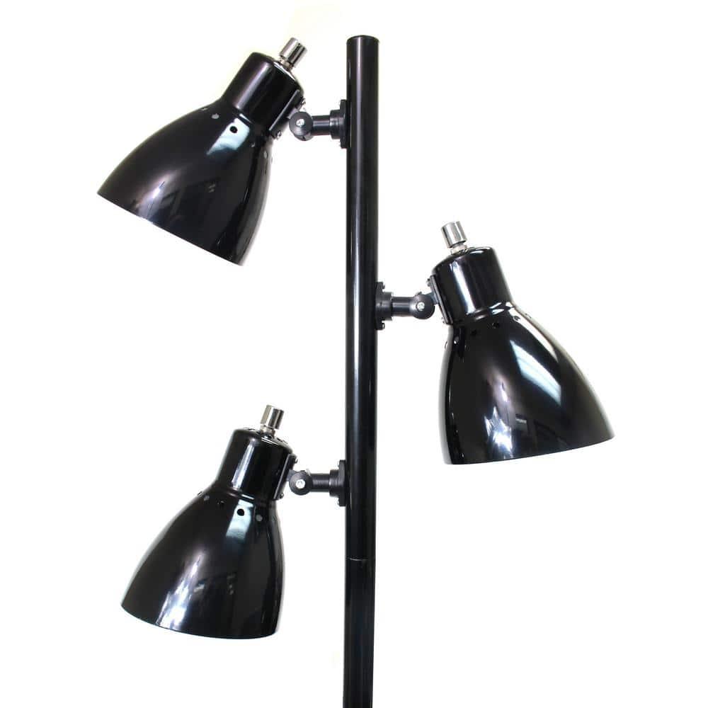 Simple Designs Metal 3-Light Tree Floor Lamp