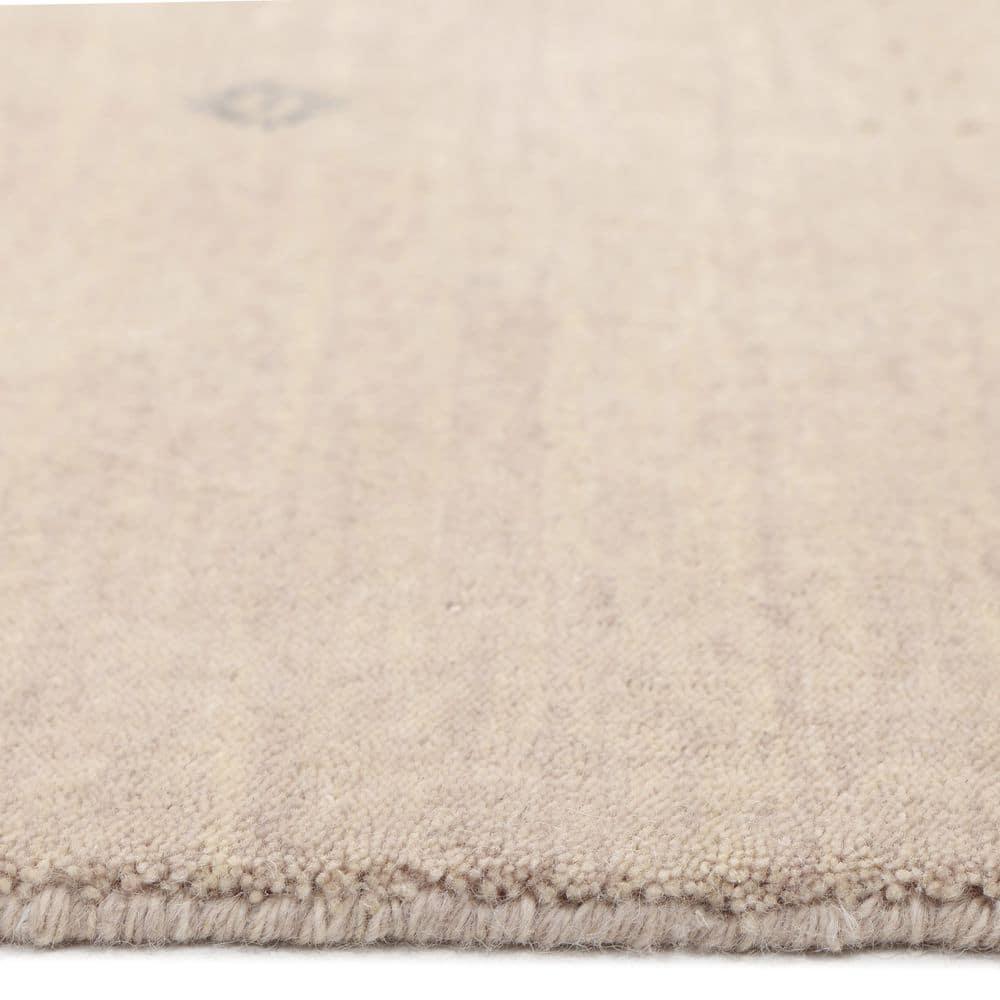 Cyrena Hand-Loomed Wool Rug - Natural / 5' x 8'