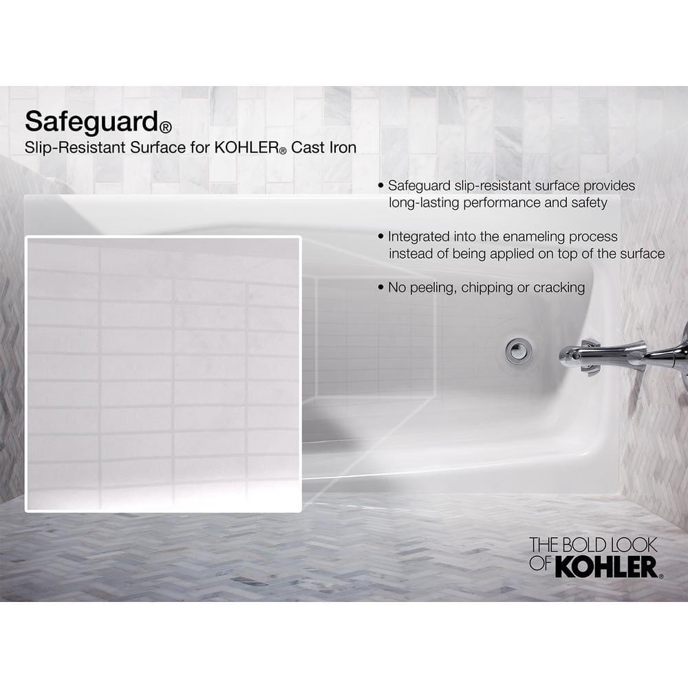 Villager 60" x 30" Alcove Soaking Cast Iron Bathtub