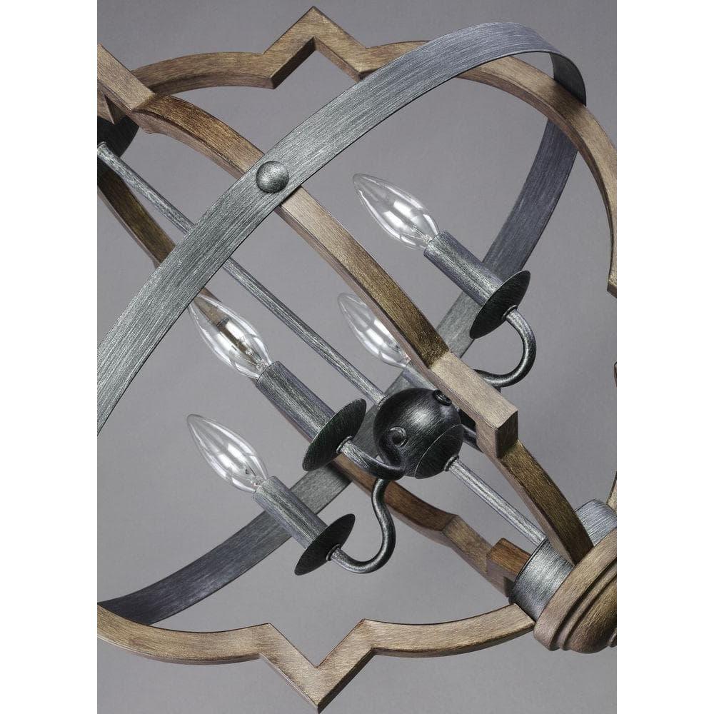 Stardust Chrome Quatrefoil 4-Light Incandescent Pendant