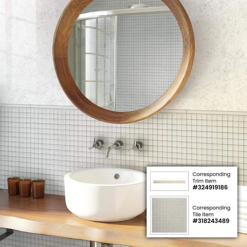 Apollo Tile 11.8" X 11.8" Matte Finished Glass Mosaic Tile