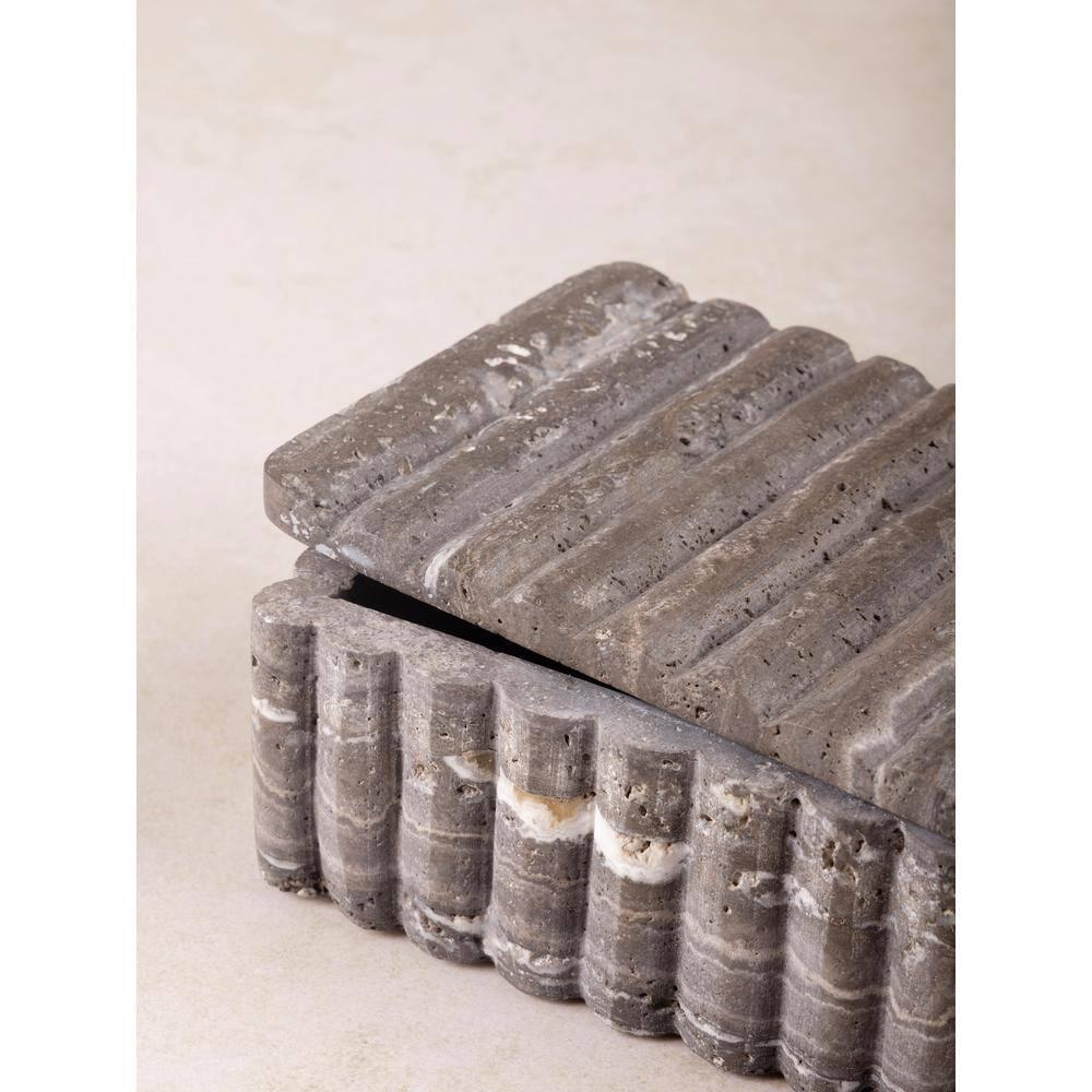 Cuba Travertine Decorative Box