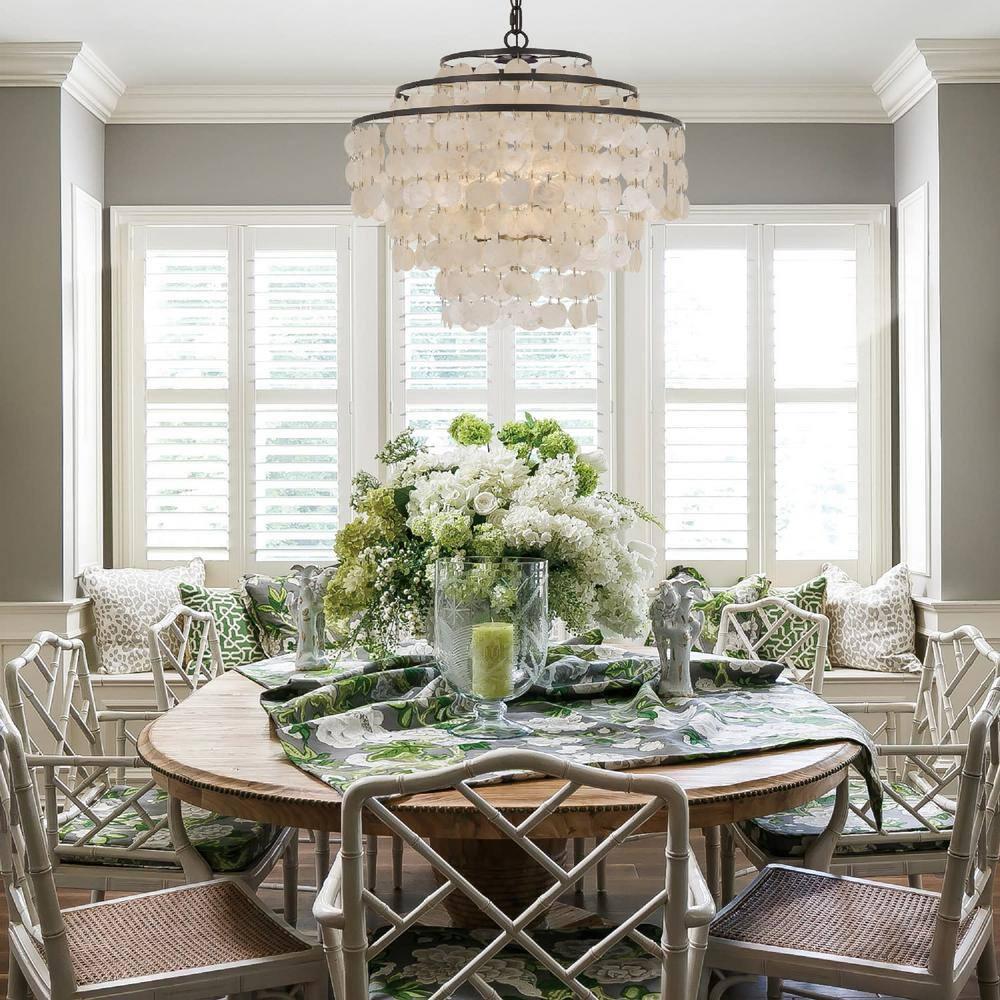 Mini Brielle Dark Bronze 4-Light Crystal Candle Chandelier