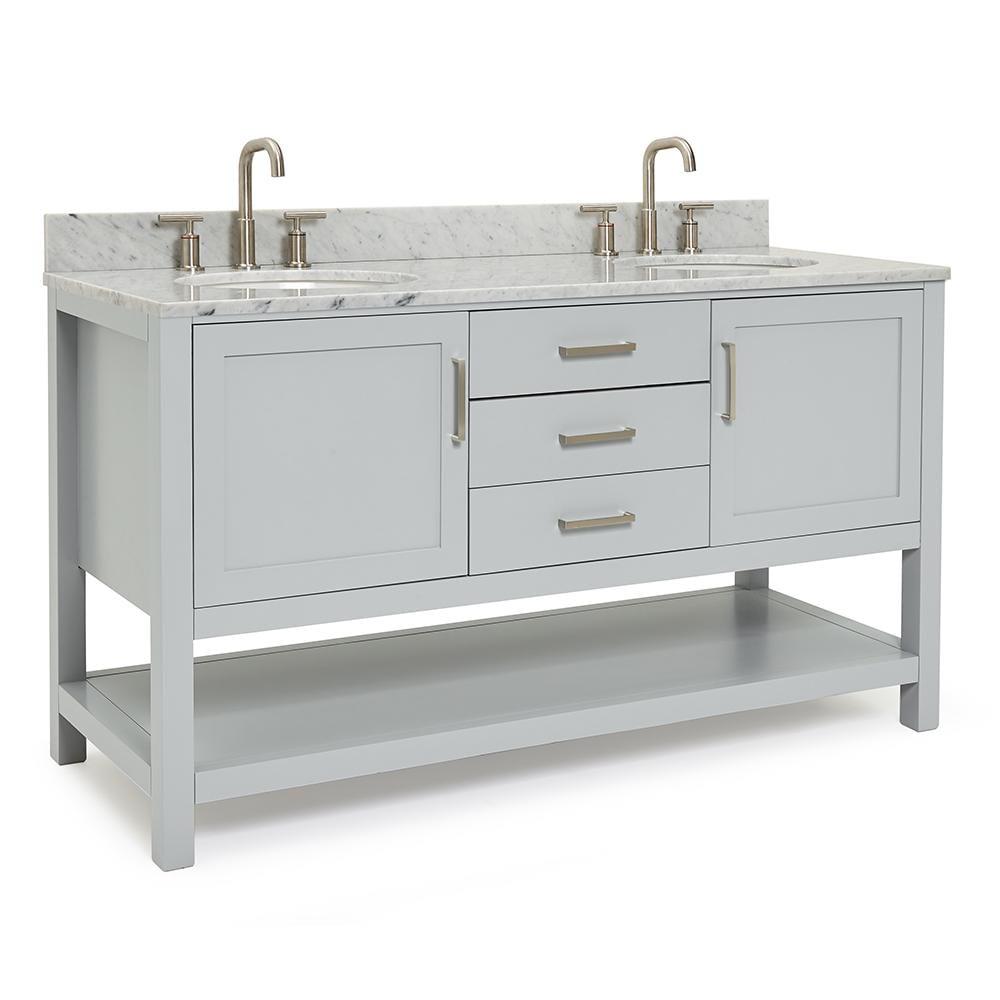 Ariel Bath Bayhill 61" Double Bathroom Vanity Set | Perigold