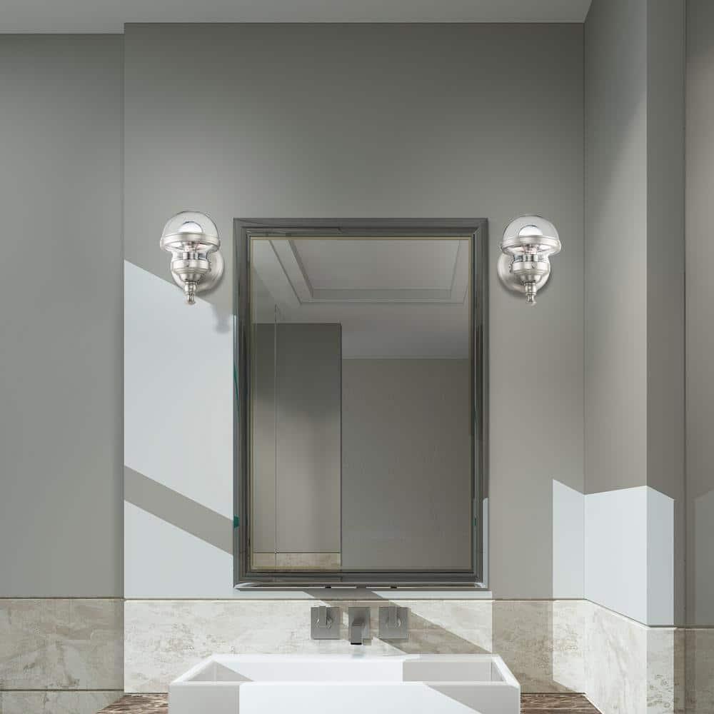 Livex Lighting Oldwick 1 - Light Vanity in  Brushed Nickel