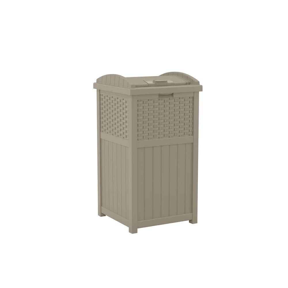 Suncast Suncast 33 Gallon Manual Lift Trash Hideaway Container