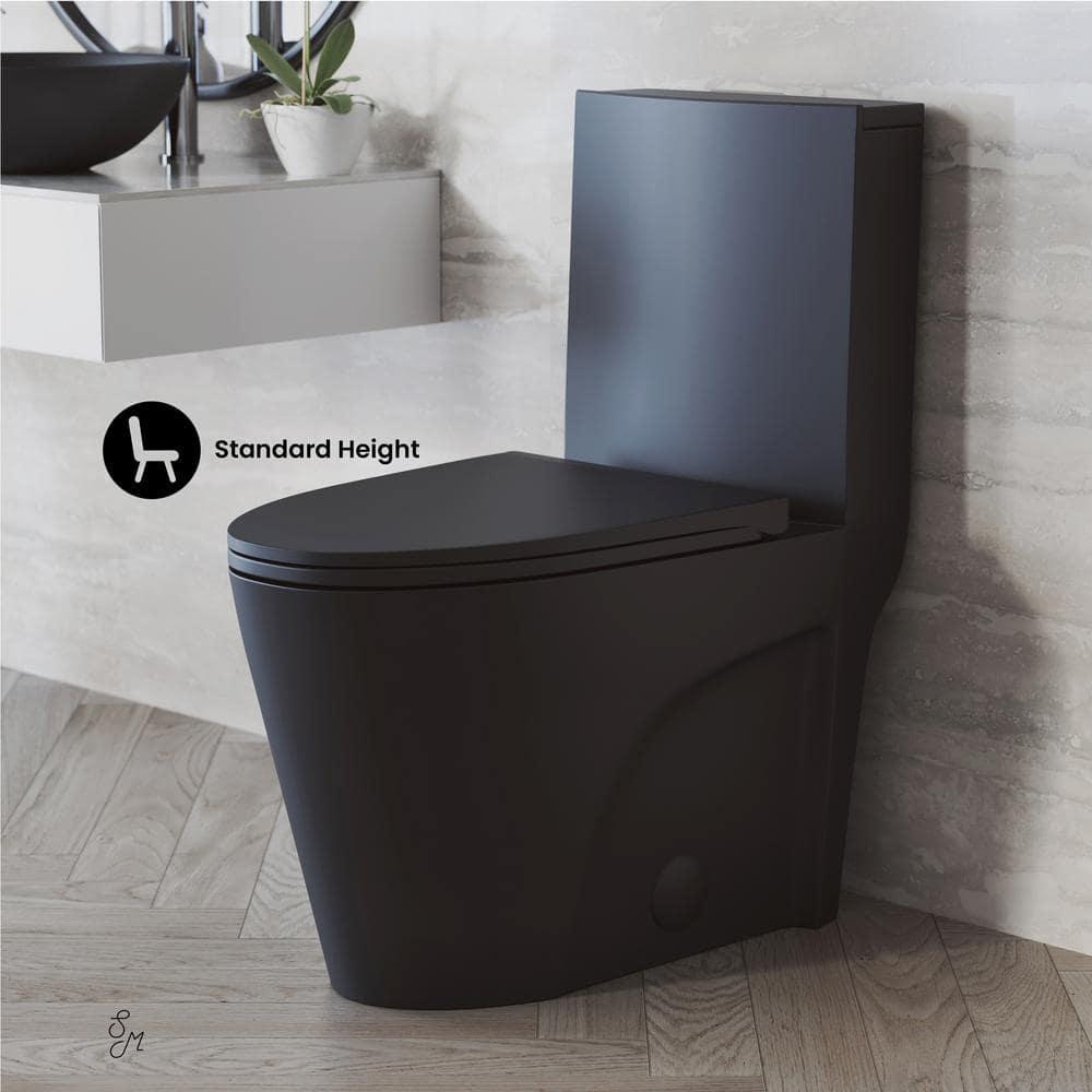 St. Tropez One Piece Elongated Toilet Dual Vortex Flush 1.6 GPF