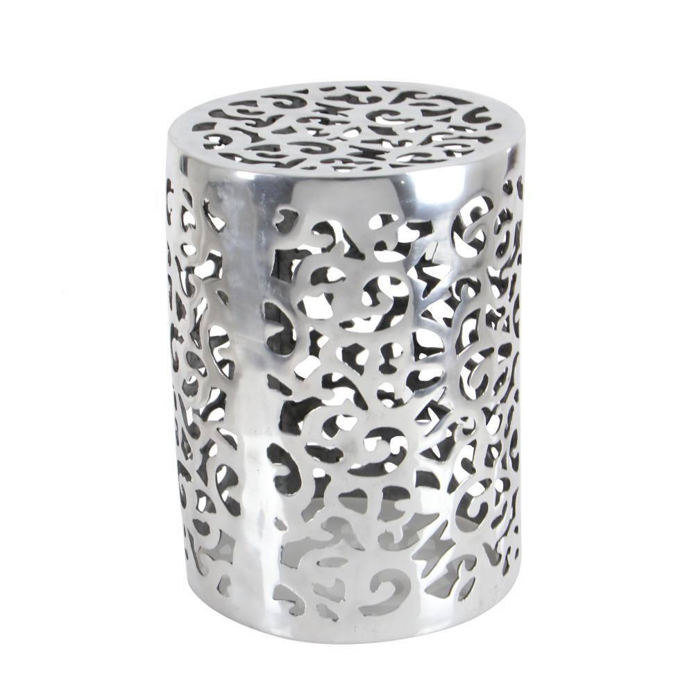 World Menagerie Alesia Aluminum Accent Stool