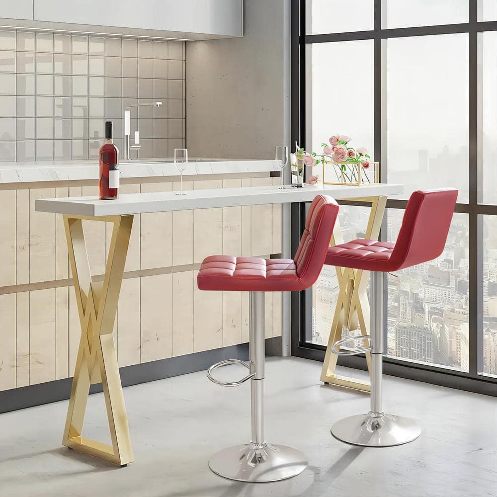 Stallcup Swivel Upholstered Counter Stool with Metal Frame