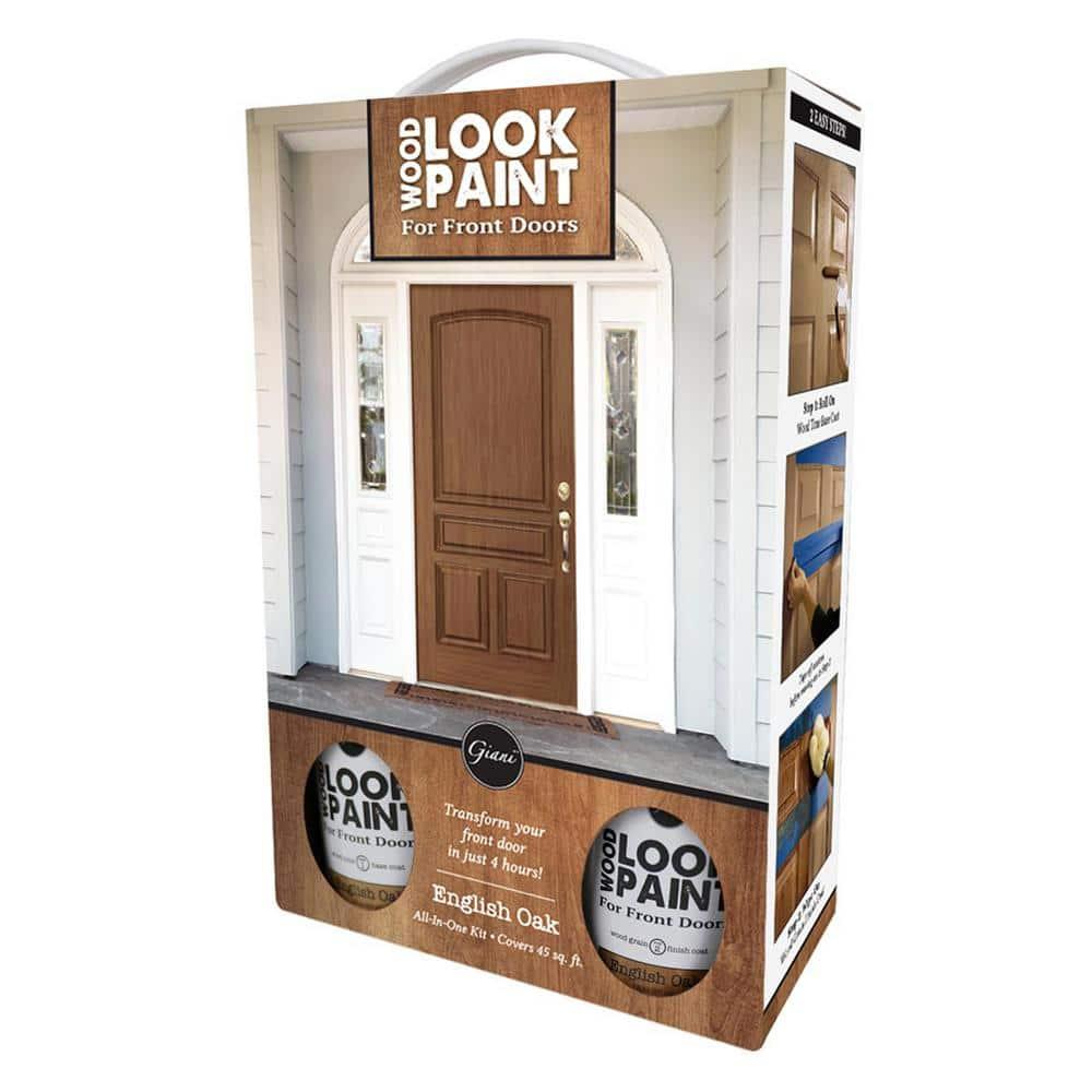 Giani Wood Look Satin Brown Water-based Interior/Exterior Door and Trim Paint ( Kit )
