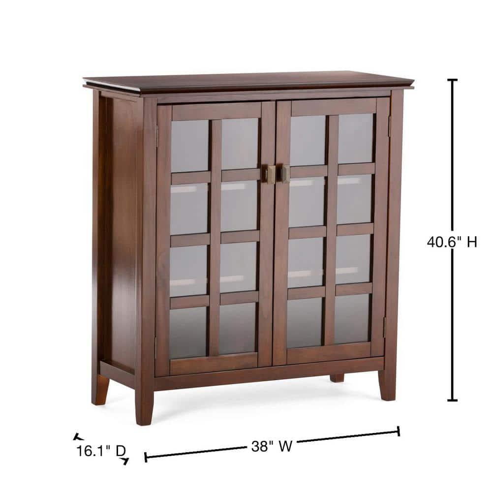 Simpli Home Artisan SOLID WOOD Medium Storage Cabinet