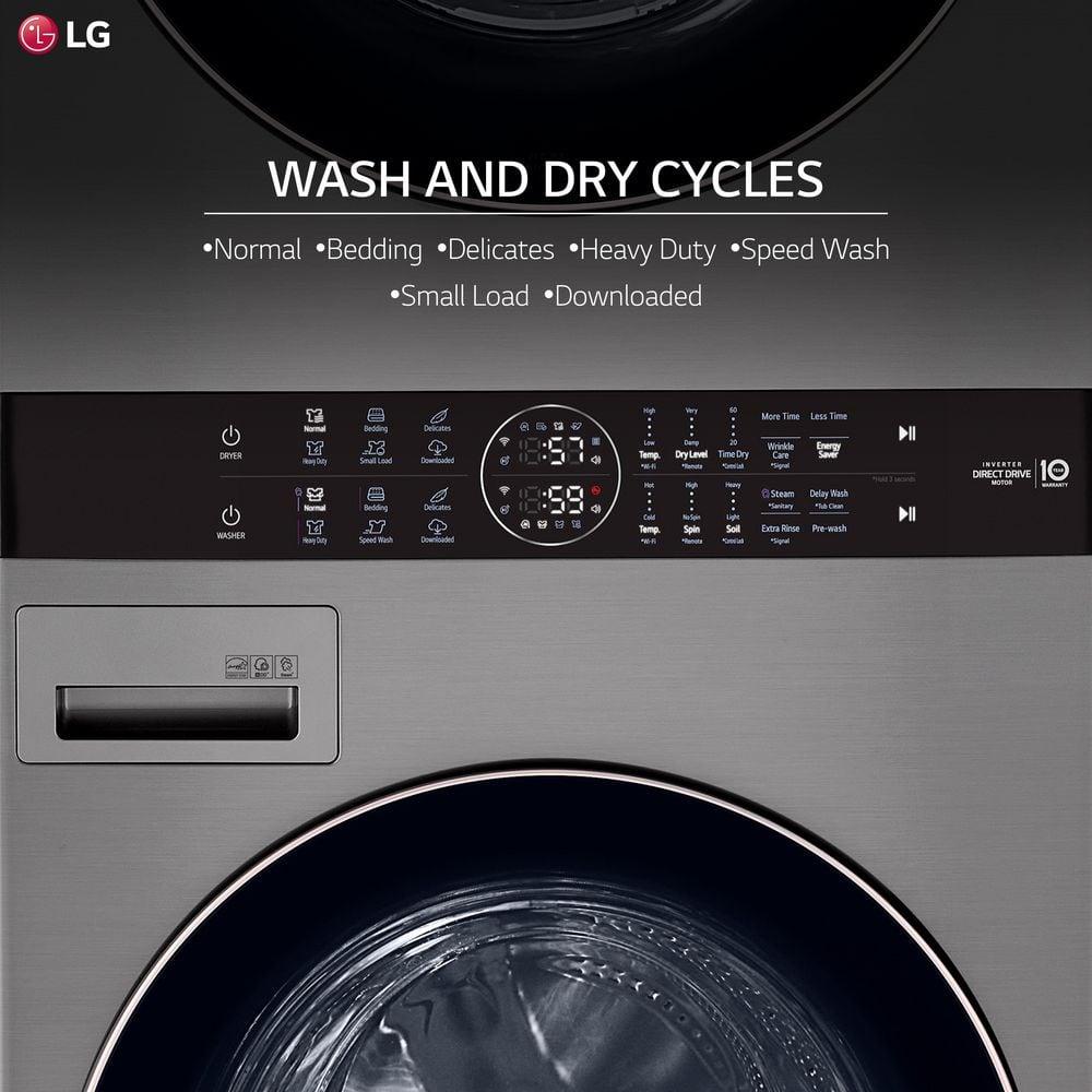 LG LG Single Unit Front Load WashTower with Center Control Washer and 7.4 cu. ft. Electric Dryer, 4.5 cu. ft. WKE100HVA