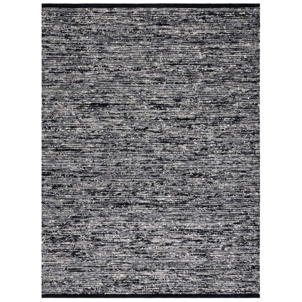 Natura NAT925 Flat Weave Indoor Area Rug - Black - 8'x10' - Safavieh