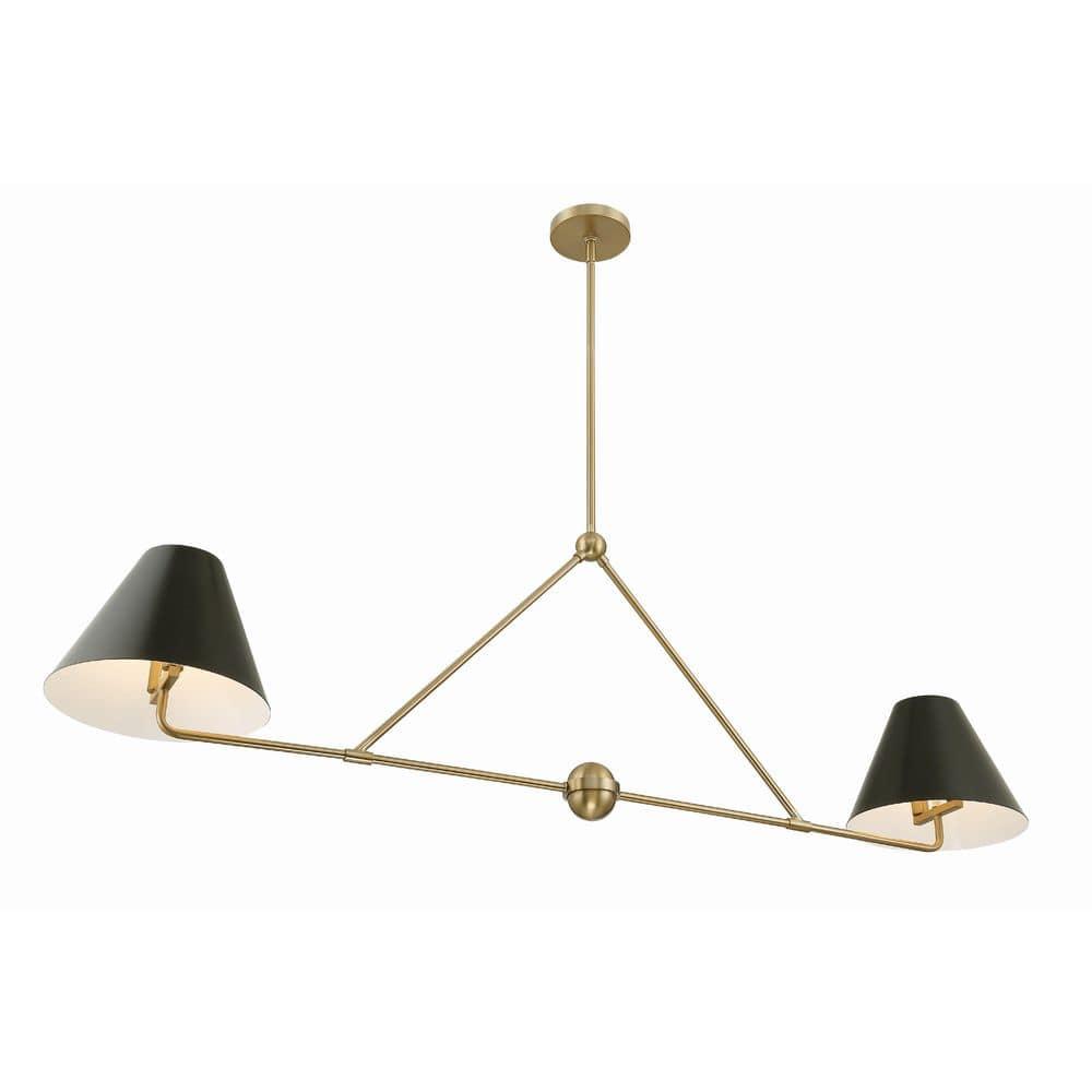 Crystorama Lighting Xavier 4 - Light Chandelier in  Vibrant Gold