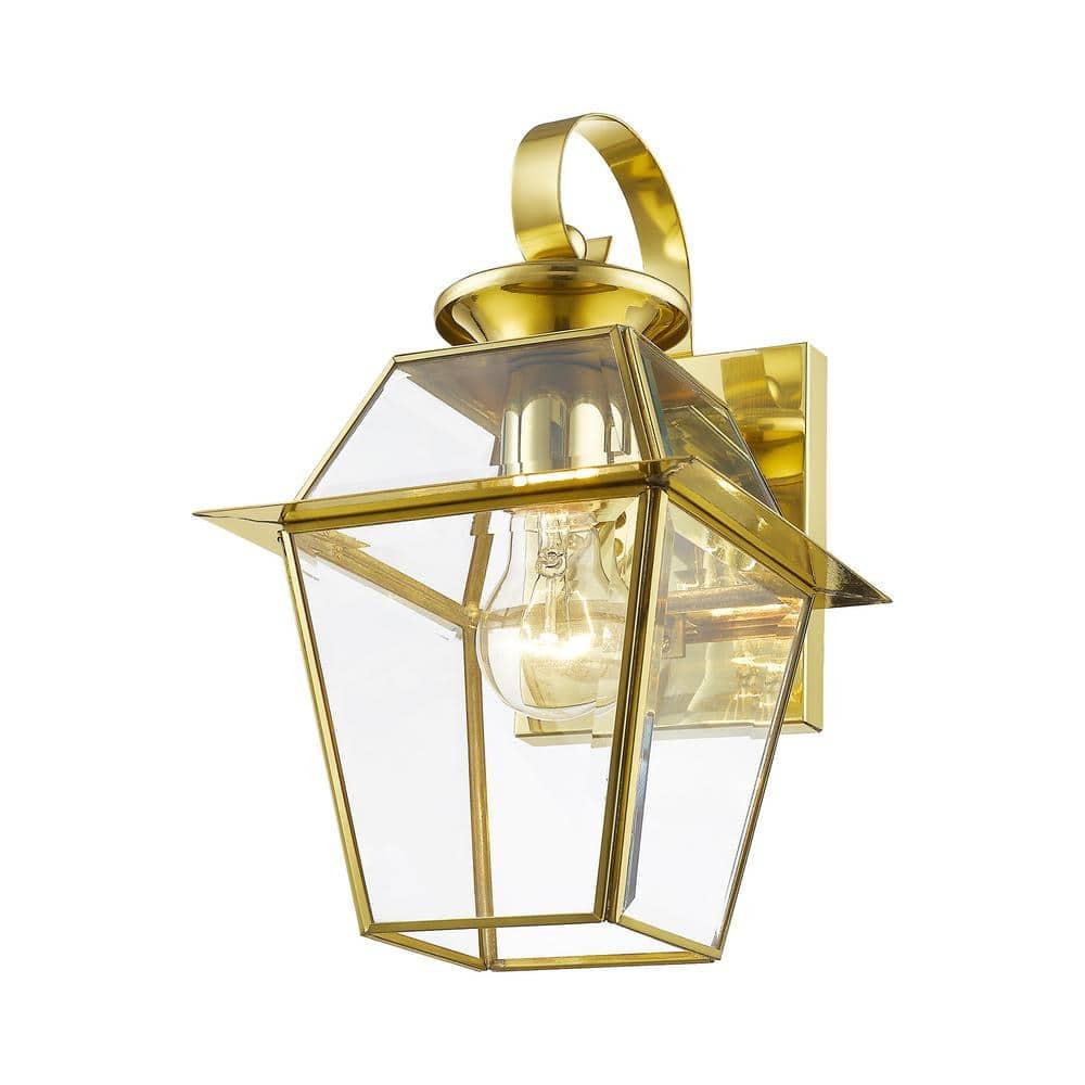 Livex Lighting Westover 1 - Light Wall Light in  Polished Brass