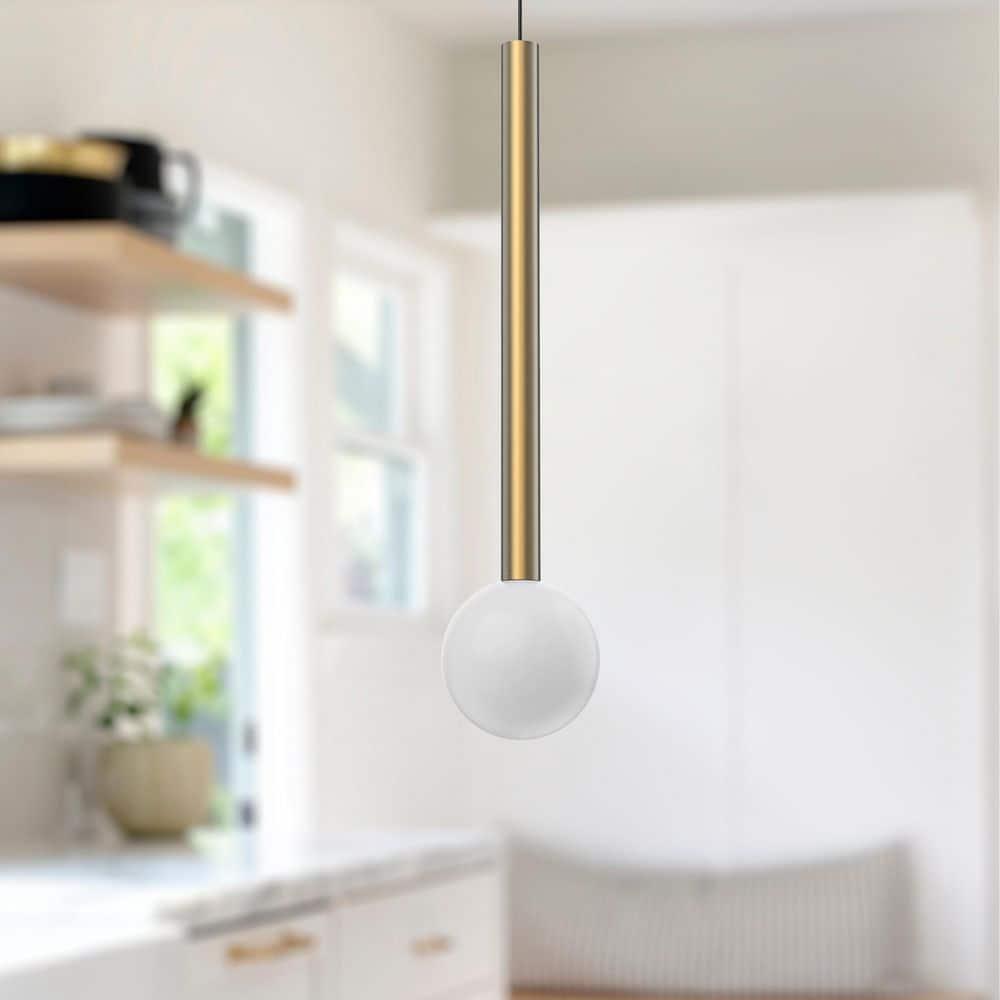 Elixir Single Light Glass Dimmable LED Pendant
