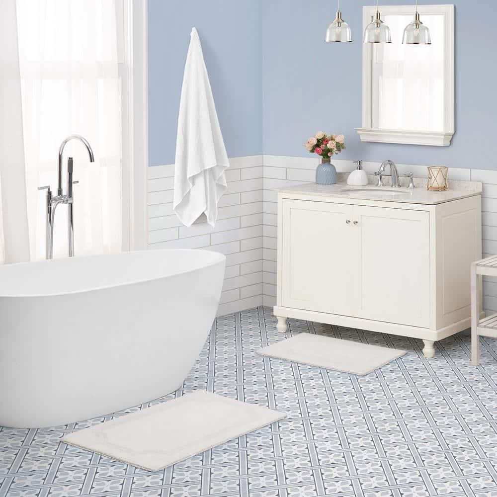 Laura Ashley Laura Ashley Reversible Cotton Bath Rug