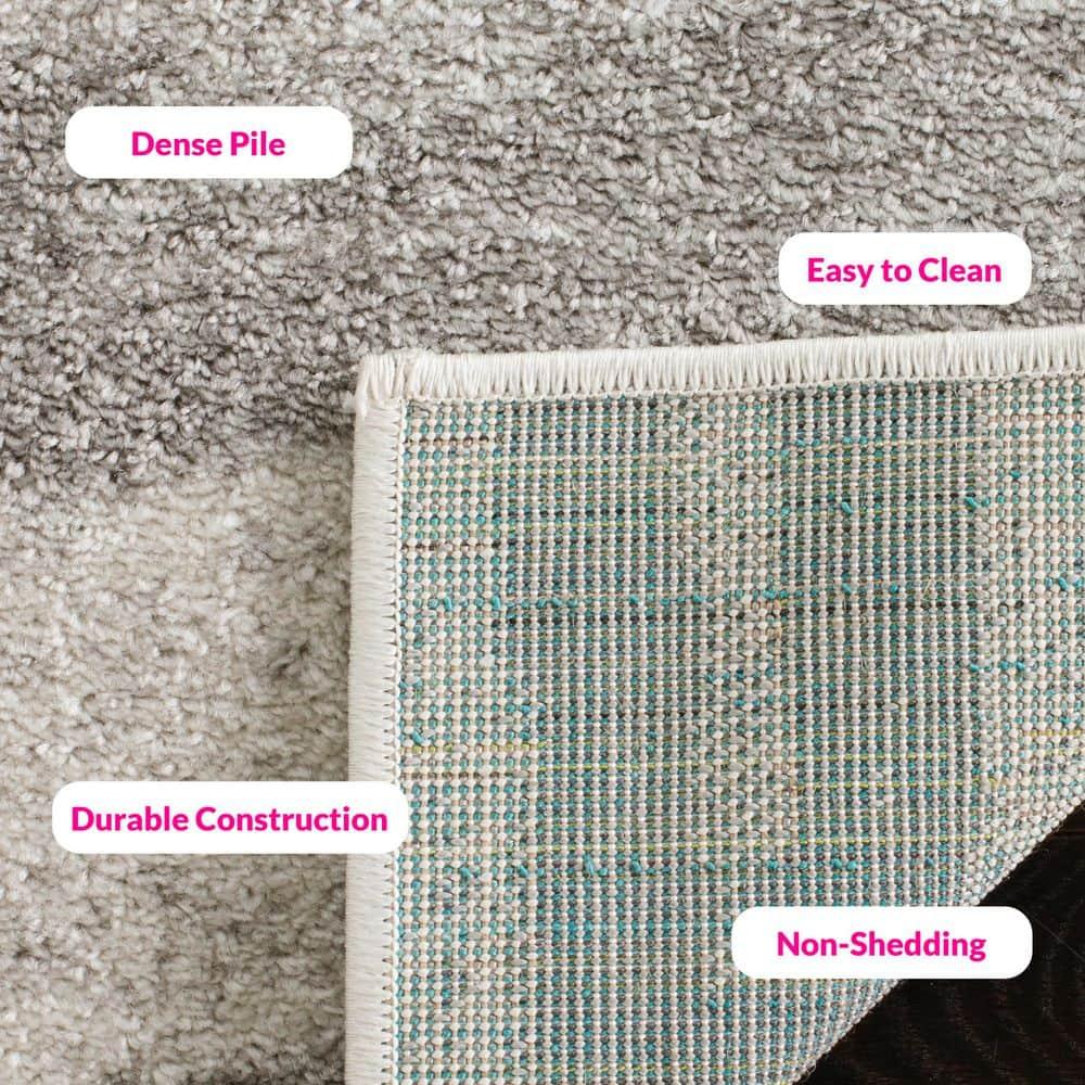 Adirondack ADR125 Machine Made Indoor Area Rug - Cream/Grey - 8'x8' - Safavieh