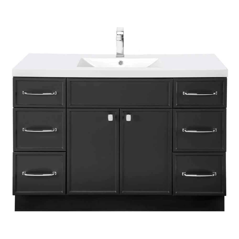 Manhattan 48'' Single Bathroom Vanity with Cultured Marble Top
