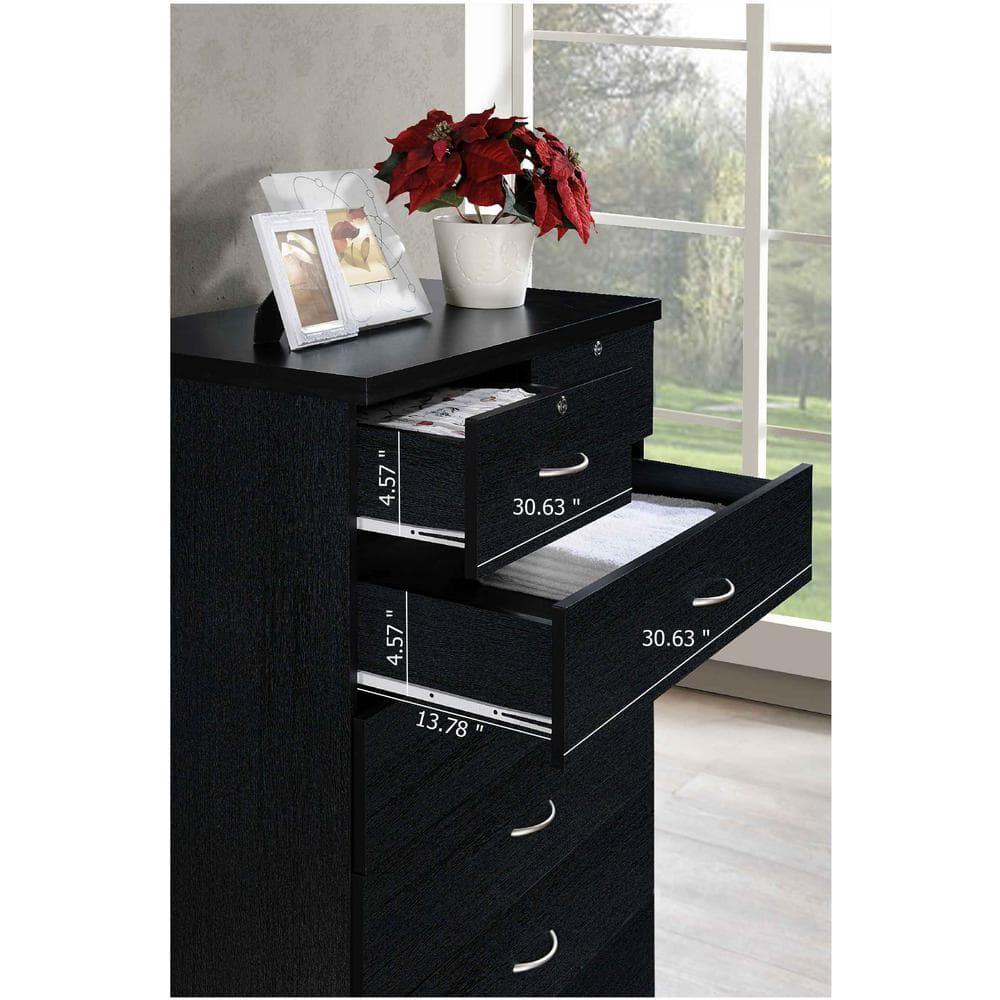 Hodedah  7 Drawer Jumbo Chest