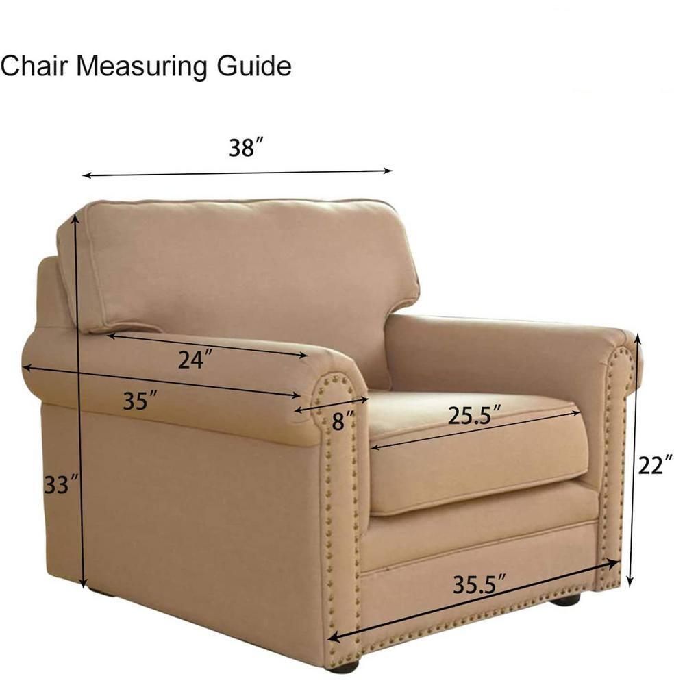 Easy-Going Stretch Chair Sofa Slipcover 1-Piece Couch Sofa Cover Furniture Protector Soft with Elastic Bottom for Kids, Pet. Spandex Jacquard Fabric Small Checks (Chair, Bluestone)