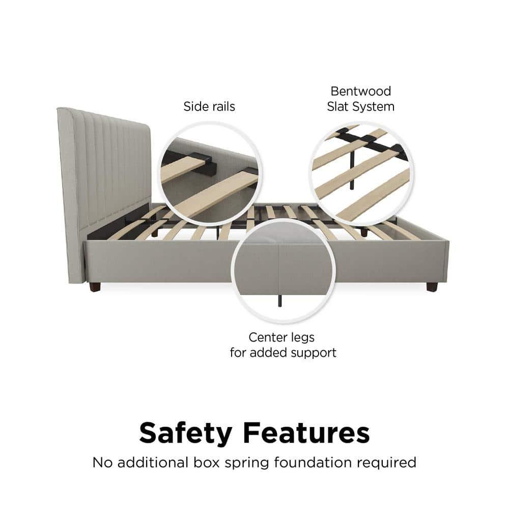 Brittany Tufted Upholstered Platform Bed