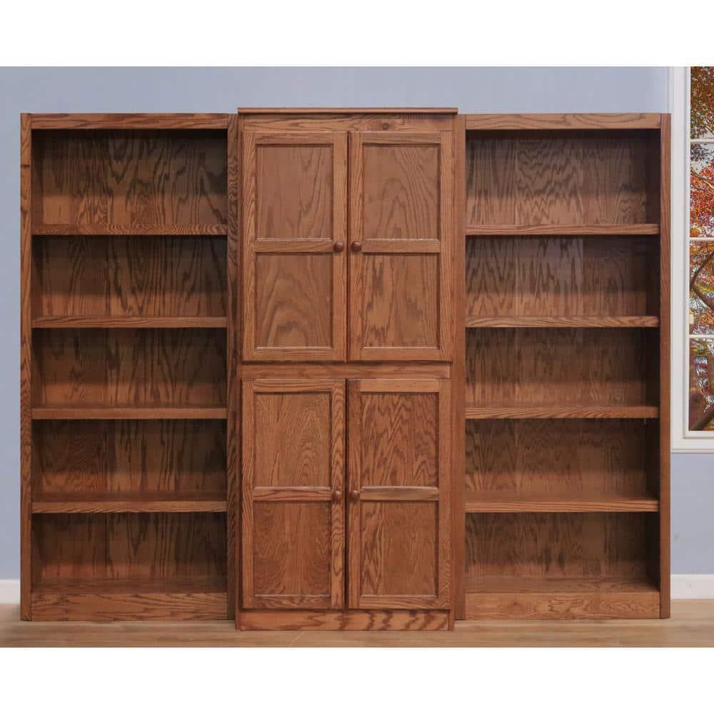 Concepts in Wood WKT3072 3-Piece Wall and Storage System, 15 Shelves Oak Oak Finish