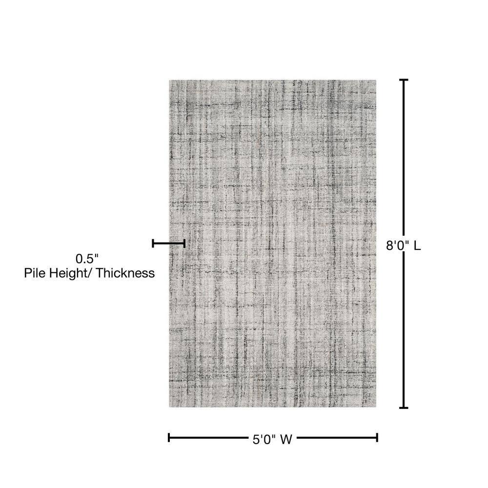 SAFAVIEH Abstract Bailey Striped Area Rug, Grey/Black, 5' x 8'