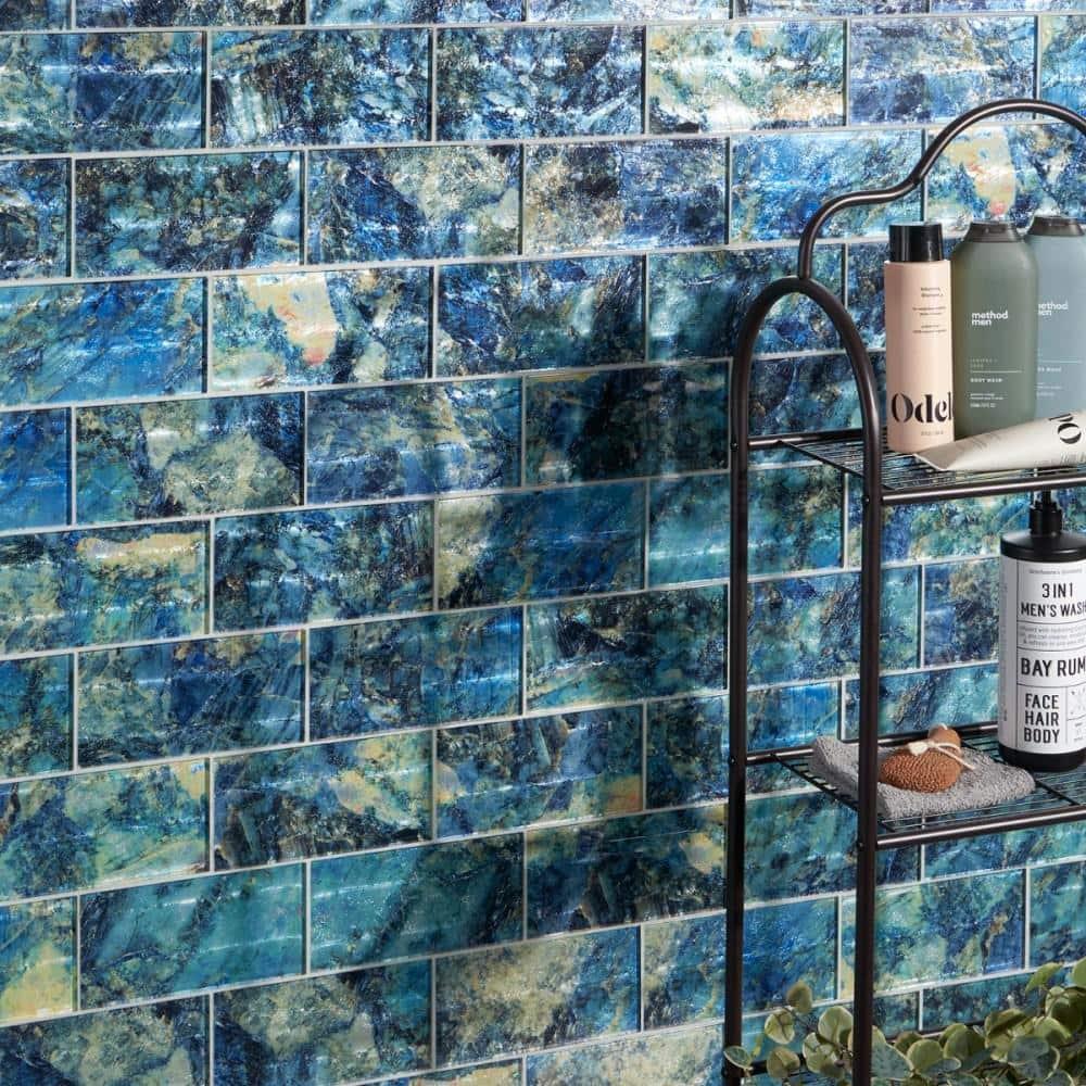 Bond Tile Wonder Glass 4.37 in. x 8.74 in. Polished Glass Wall Tile (5.3 Sq. Ft. / Case)