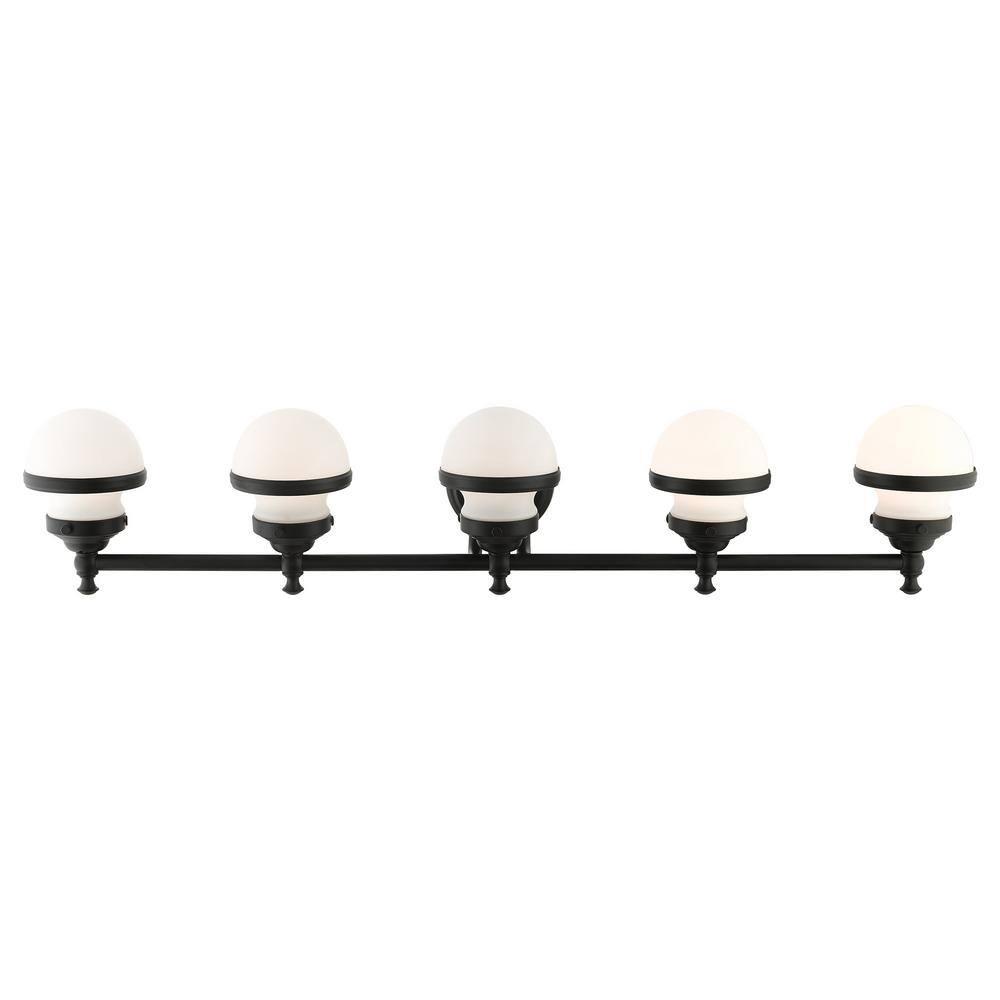 Livex Lighting Oldwick 5 - Light Vanity in  Black
