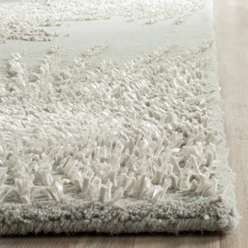 Soho SOH712 Hand Tufted Area Rug - Grey/Ivory - 6'x6' - Safavieh.