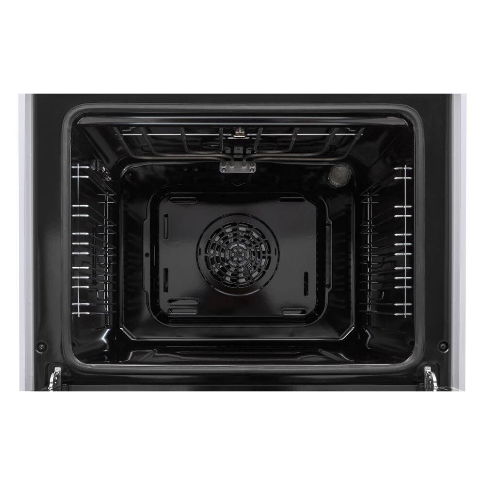 Premium Levella PREV2405VW 24" Vitroceramic Cooktop Electric Range with 4 Burners and 2.4 Cu. Ft. Single Convection Oven - White