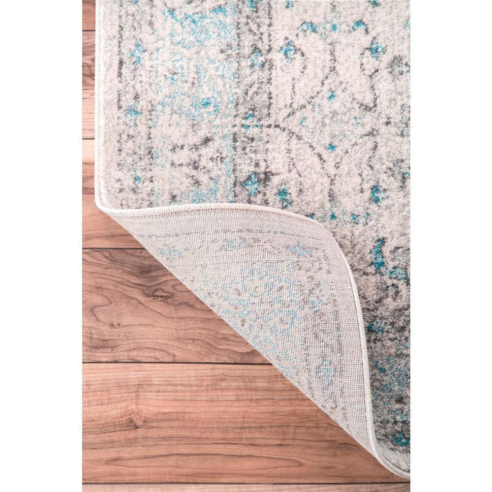 nuLOOM Rio Transitional Farmhouse Area Rug, 10' x 14', Aqua