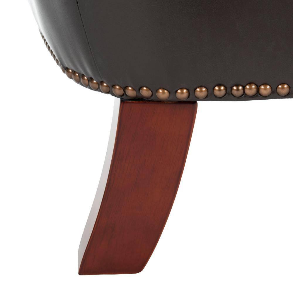 Colin Chair - HUD8212 - Brown/Leather - Safavieh