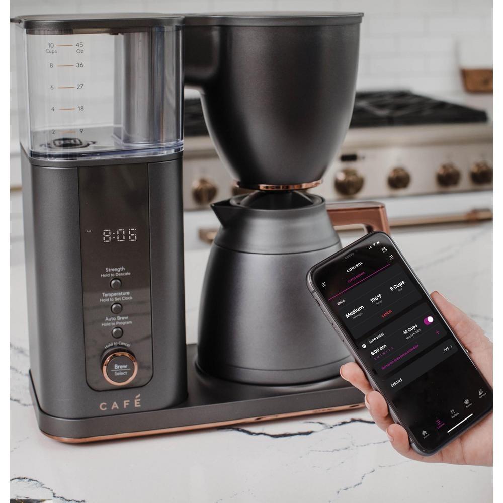 Café ™ Matte Black 10-Cup Drip Coffee Maker with Thermal Carafe