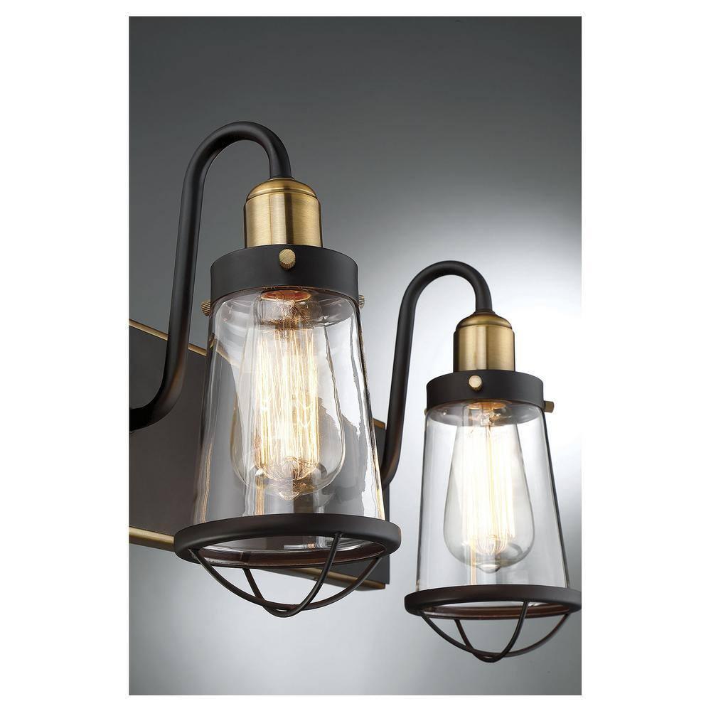 Savoy House Lansing 3 - Light Vanity in  English Bronze/Warm Brass