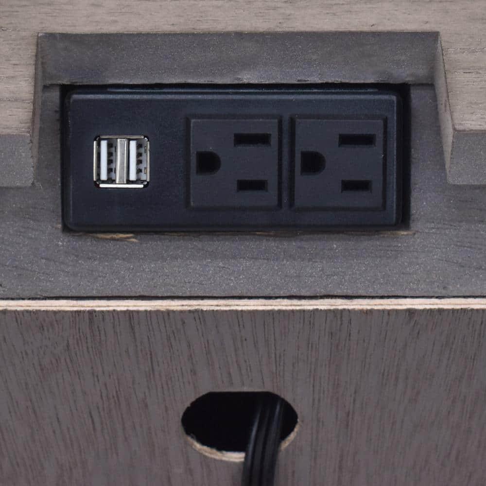 Highland Park Driftwood Gray Wood 3-drawer Nightstand