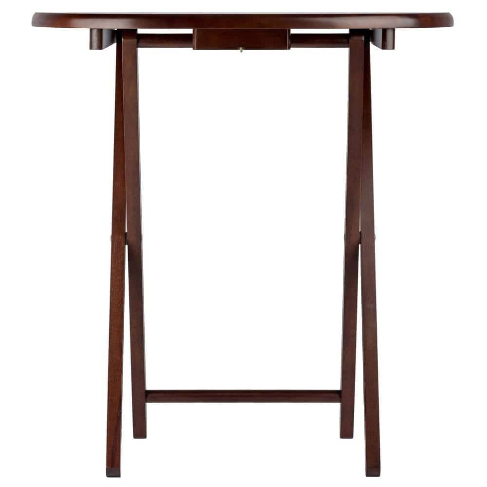 5pc Nathan Snack Table Set In Cappuccino Brown - Winsome