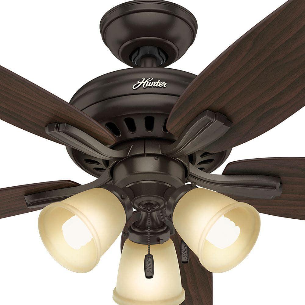 52" Newsome 5 - Blade Standard Ceiling Fan with Pull Chain and Light Kit Included