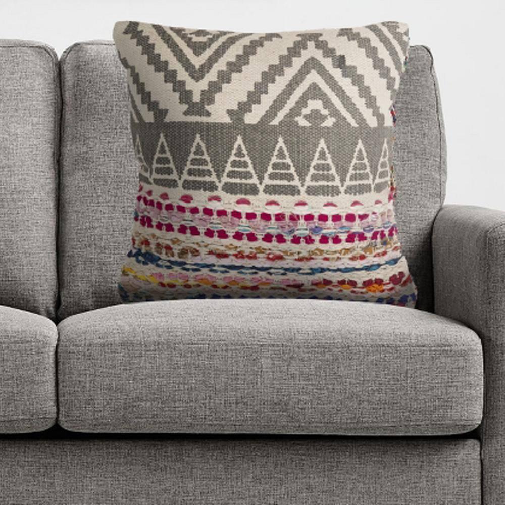 Ox Bay Cailee Boho Geometric Throw Pillow, Multi Color, 18" x 18" Square, Count per Pack 1