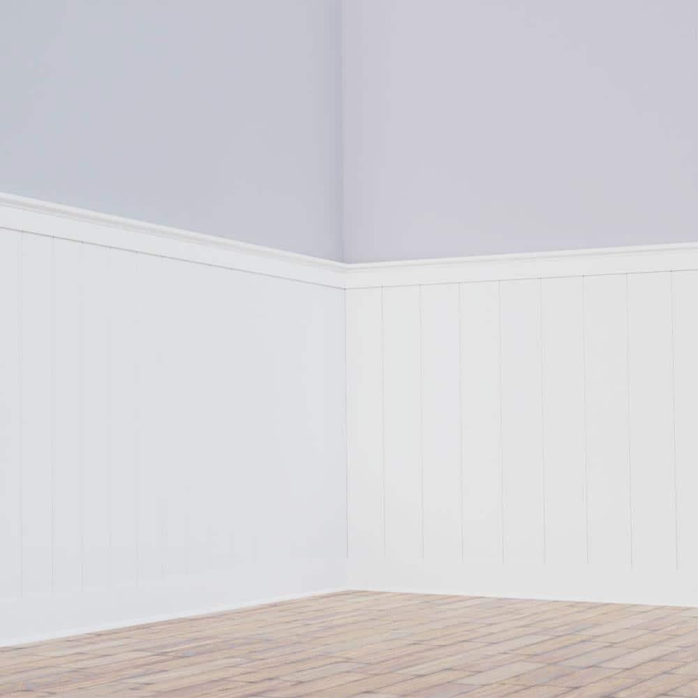 Deluxe Shiplap with a Nickel Gap 8' Length PVC Wainscoting Kit