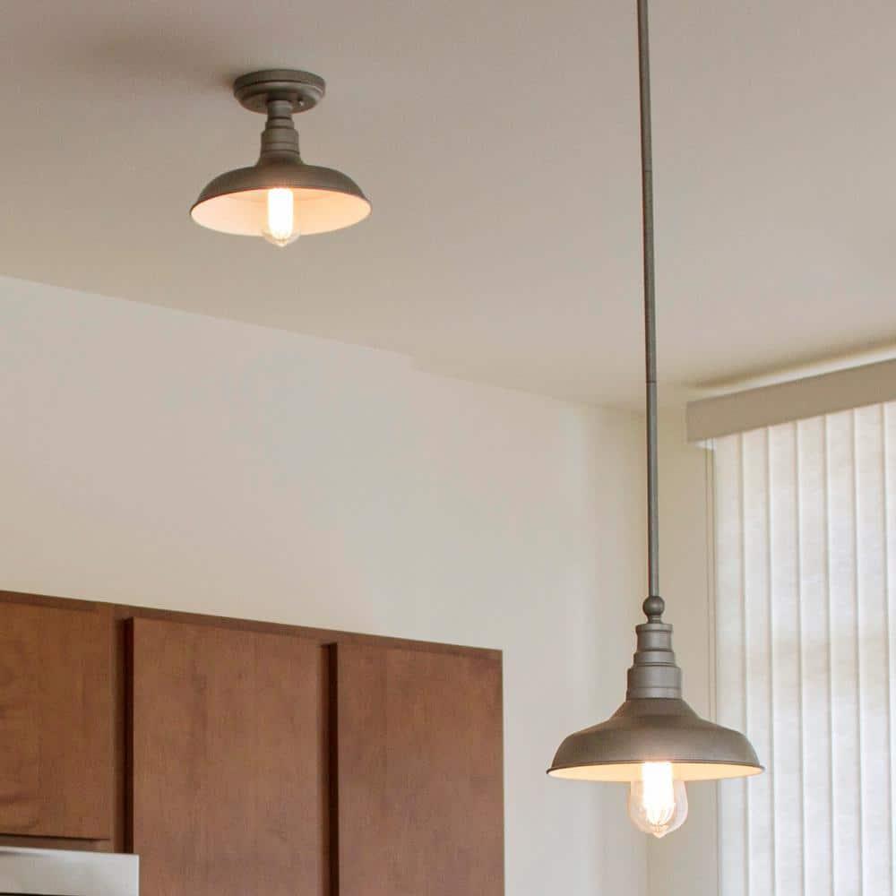 Design House  Kimball Indoor Ceiling Light in Galvanized Paint