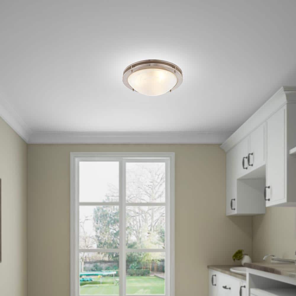 Livex Lighting Ariel 3 - Light Flush Mount in  Brushed Nickel